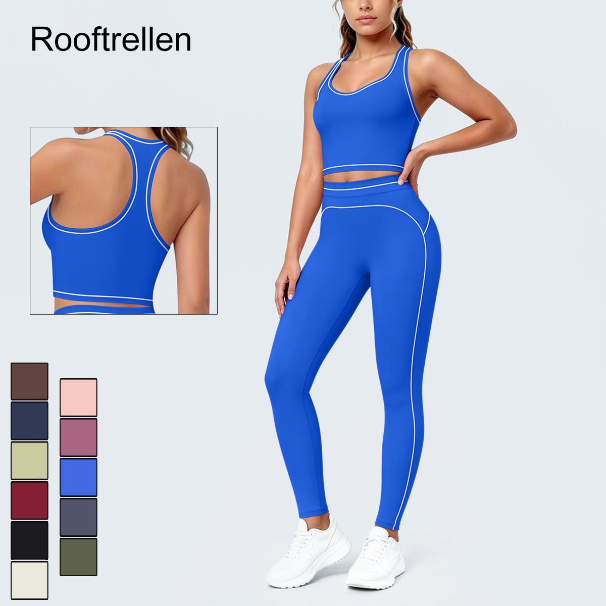 Pilates Yoga Leggings - Женский летний спортивный комплект для йоги: