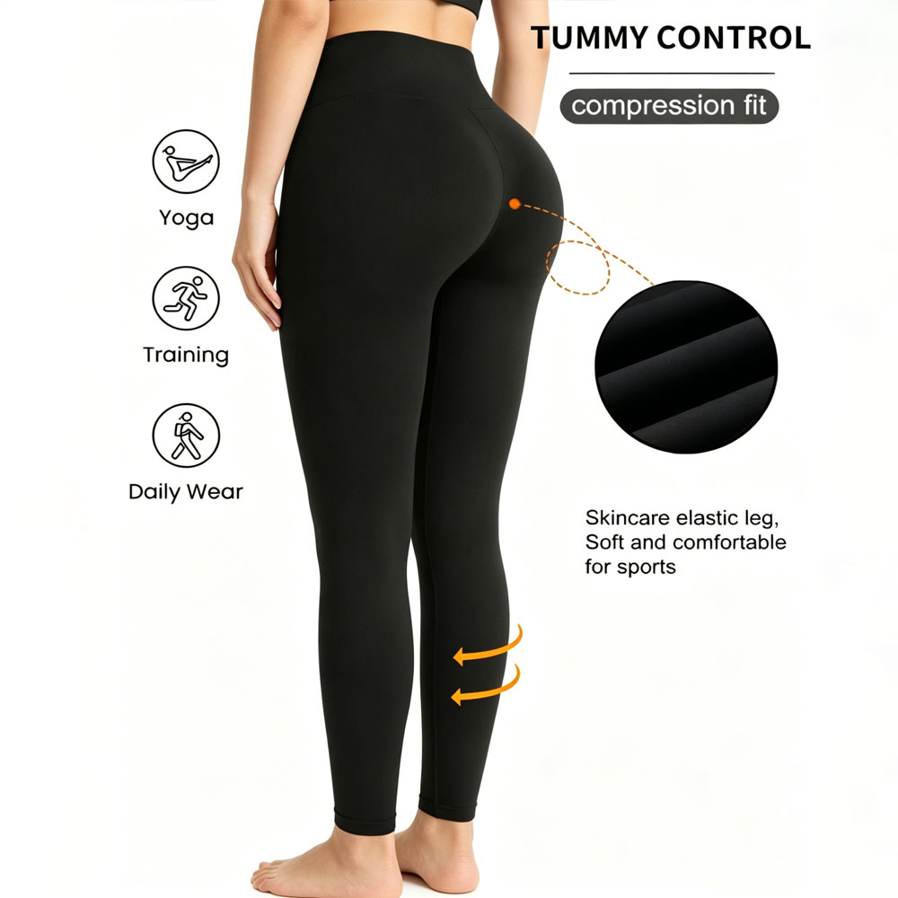 Pilates Yoga Leggings - Женские высокоэластичные леггинсы с эффектом подтяжки