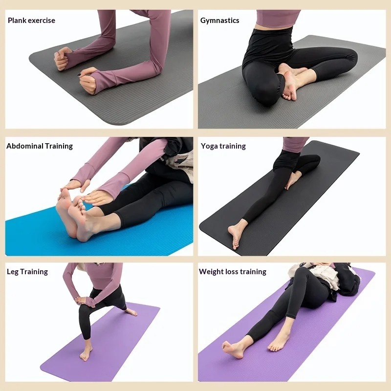 Утолщенный нескользящий коврик – обзор и цена Pilates Yoga Home Workout