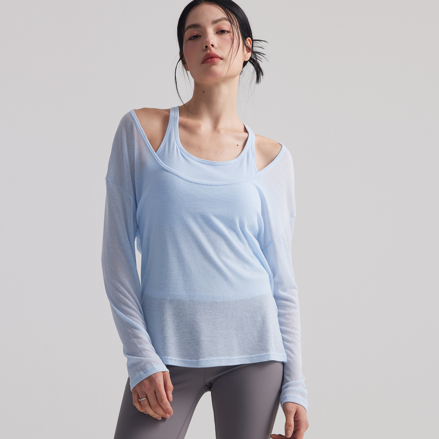 Женская свободная полупрозрачн – обзор и цена Pilates Yoga Outfit